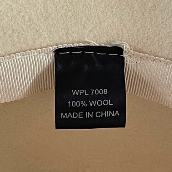 Vintage Cream White Cloche Hat Flower 100% Wool Cottagecore Downton Abbey - Picture 5 of 13